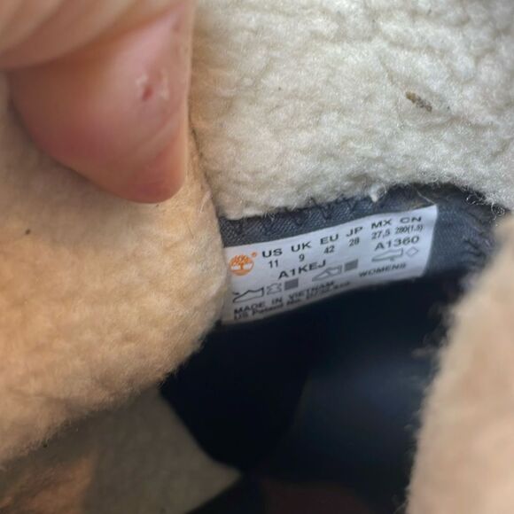 Timberland Kenniston Warm Fleece Lined Women’s Sz 11 Gray Sensor Flex Ankle Boot - Picture 6 of 10